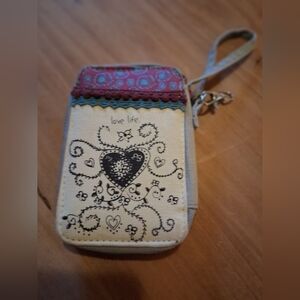 Decorative Phone Pouch with Heart Design